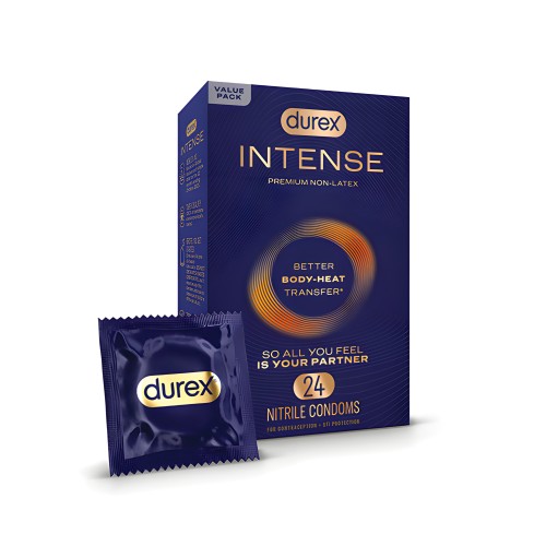 Condones Durex Intense Nitrilo - Paquete de 24