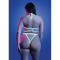 Bralette y Tanga que Brillan en la Oscuridad