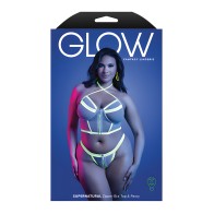 Bralette y Tanga que Brillan en la Oscuridad