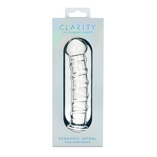 Clarity Glass Dildo Seraphic Spiral