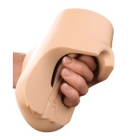 PDX Plus Doble Pounder Estimulador Vibrante - Claro