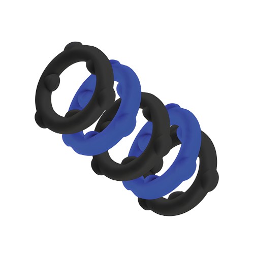 Oxballs Gearheads Paquete de 5 Anillos de Spinner - Azul/Negro