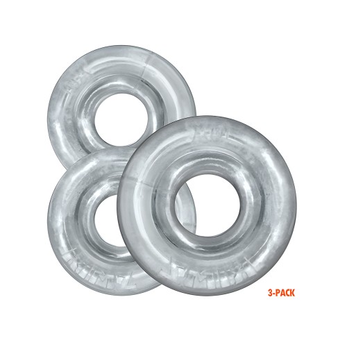 Oxballs Rimringz Paquete Triple de Anillos para el Pene - Transparente