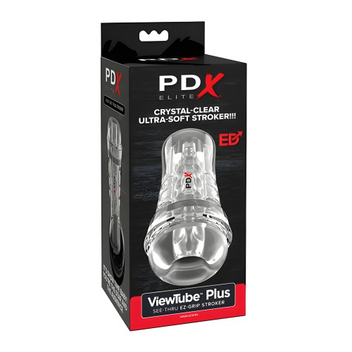 PDX Elite ViewTube See-Thru EZ-Grip Stroker - Transparente