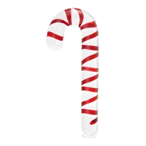 Glas Candy Cane Dream Dildo - 7.5"