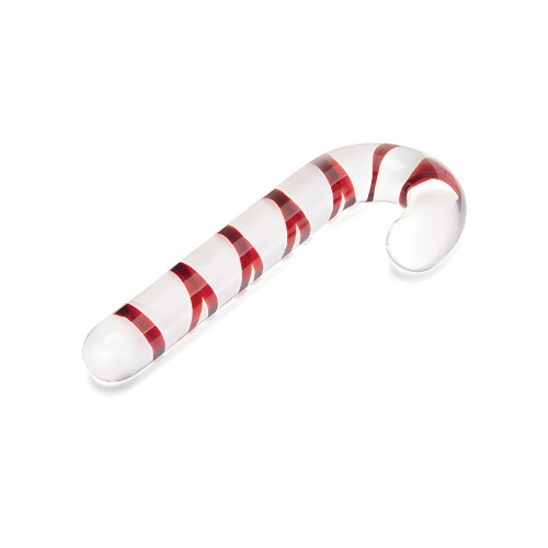 Glas Candy Cane Dream Dildo - 7.5"