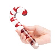 Glas Candy Cane Dream Dildo - 7.5"
