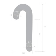 Glas Candy Cane Dream Dildo - 7.5"