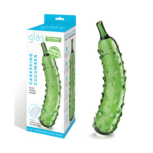 Glas 8.25" Dildo Caressing Cucumber