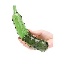 Glas 8.25" Dildo Caressing Cucumber