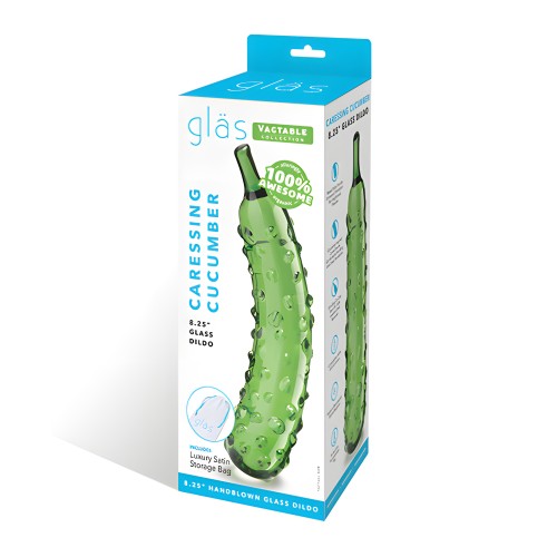 Glas 8.25" Dildo Caressing Cucumber