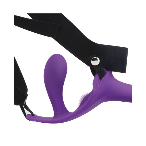 Lock-In Dual-Ended Vibrating Strap-On & Harness Set