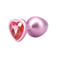 Booty Bling Jeweled Metal Plug - Medium Pink
