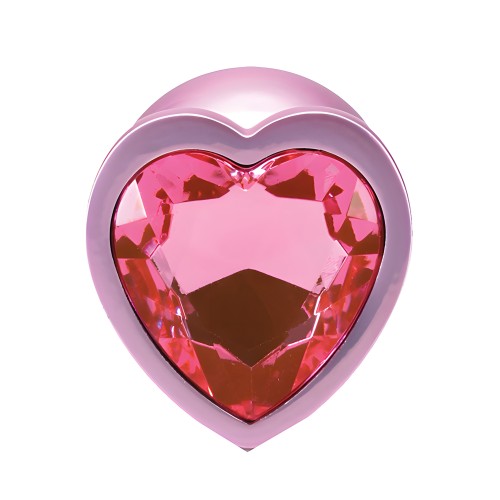 Booty Bling Jeweled Metal Plug - Medium Pink