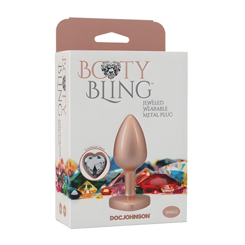 Tapón Jeweled Dorado Pequeño Booty Bling