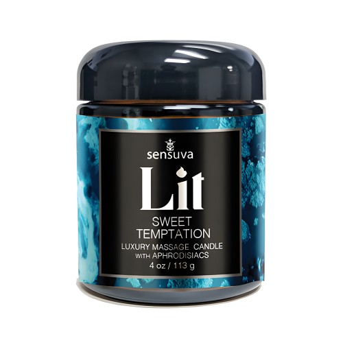 Vela Sensuva Lit Sweet Temptation - 4 oz
