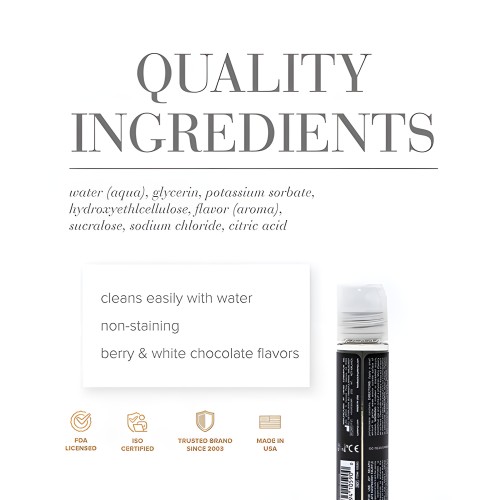 JO Gelato White Chocolate Raspberry Lubricant