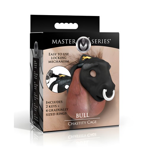 Cárcel de Castidad Master Series - Negro