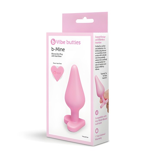 B-Mine Butties - Pink Silicone Plug | b-vibe