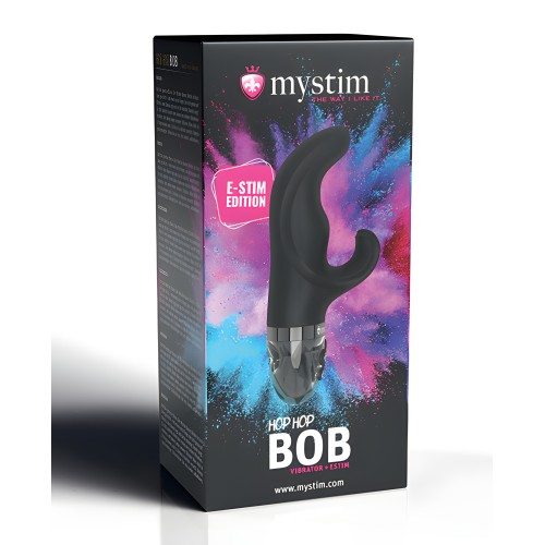Mystim Hop Hop Bob eStim Vibrator - Black