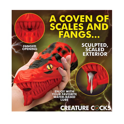 Creature Cocks Dragon Tamer Silicone Stroker - Red