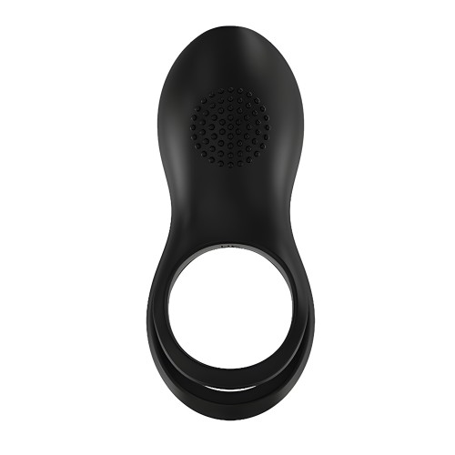 Gold Glam Cock Ring - Black