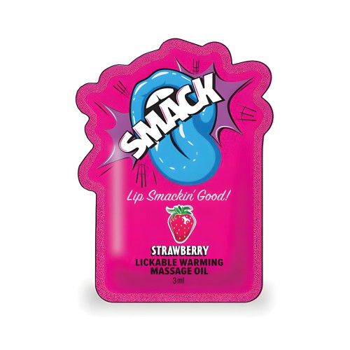 Aceite de Masaje Calentable Lickable Smack - Fresa