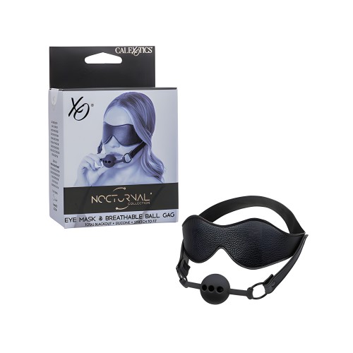 Nocturnal Collection Eye Mask & Breathable Ball Gag