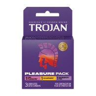Trojan Pleasure Condoms - Assorted Box of 3