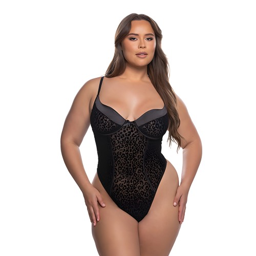 Teddy Underwire Wild Thing - Leopardo Negro 1X/2X | Roma Confidential