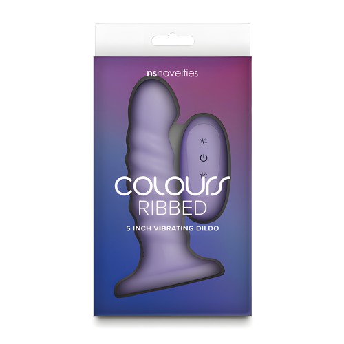 5" Ribbed Colours Dildo