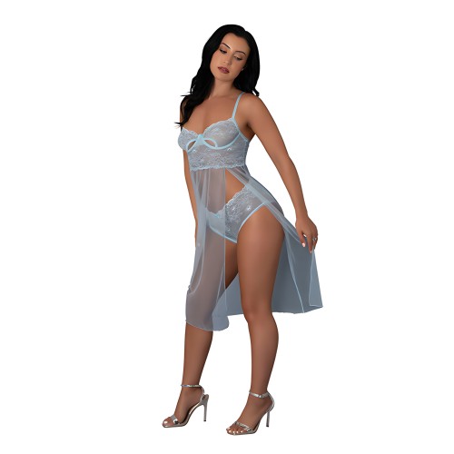 Blue Sky Chemise Light Blue