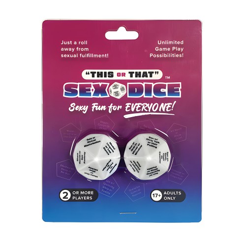 This or That Sex Dice Game