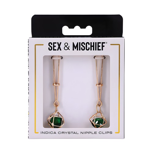 Sex & Mischief Indica Crystal Nipple Clips