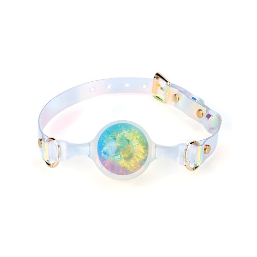 Luxe Prism Large Ball Gag - Rainbow