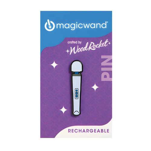 Wood Rocket Magic Wand Pin