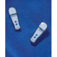 Wood Rocket Magic Wand Micro Earrings