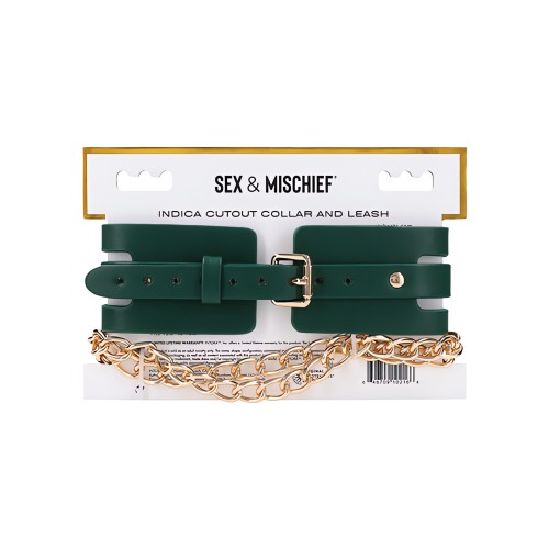 Sex & Mischief Indica Cutout Collar & Leash