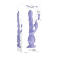 Evolved Wiggly Bunny Purple Vibrator - Multi-Function & Speeds