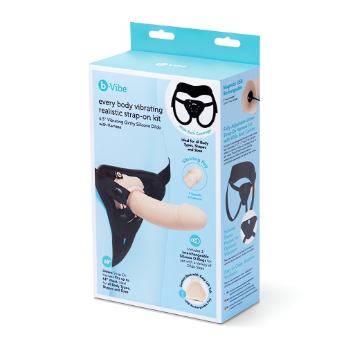 b-Vibe Every Body 6.5" Realistic Strap-On Kit