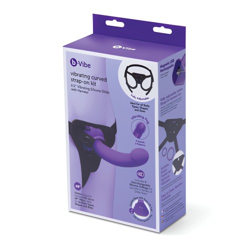 b-Vibe Kit de Strap-On Vibrante Curvado
