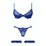 Madeline Lace & Mesh Set - Cobalt Blue 1X/2X