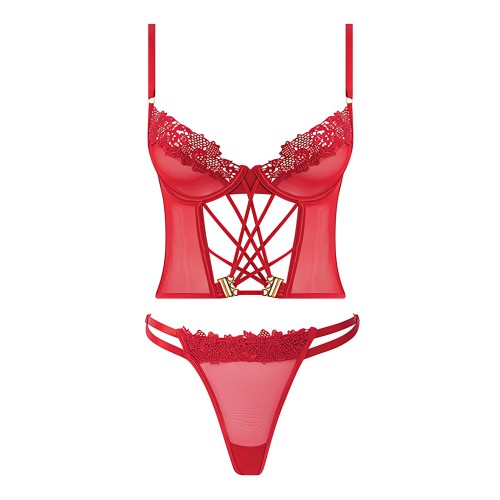 Ashley Alexiss Bustier - Red 3X/4X