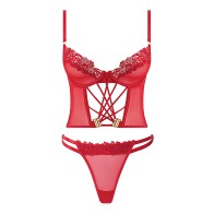 Ashley Alexiss Bustier - Red 3X/4X