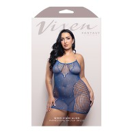 Vestido Halter Vixen When Stars Align con Piedras - Azul QN