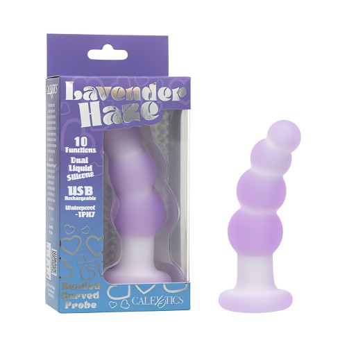 Lavender Haze Beaded Curved Anal Probe