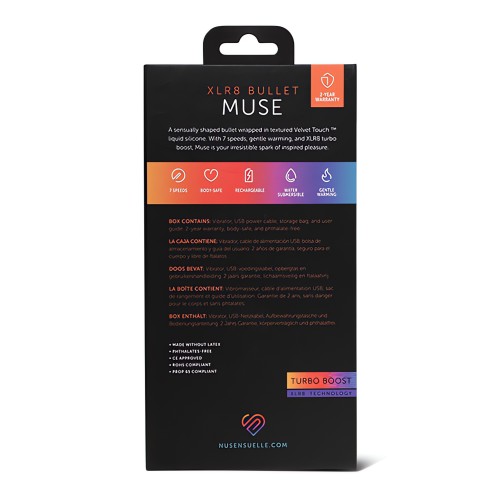 Nu Sensuelle Muse XLR8 Bullet w/Heat - Pink