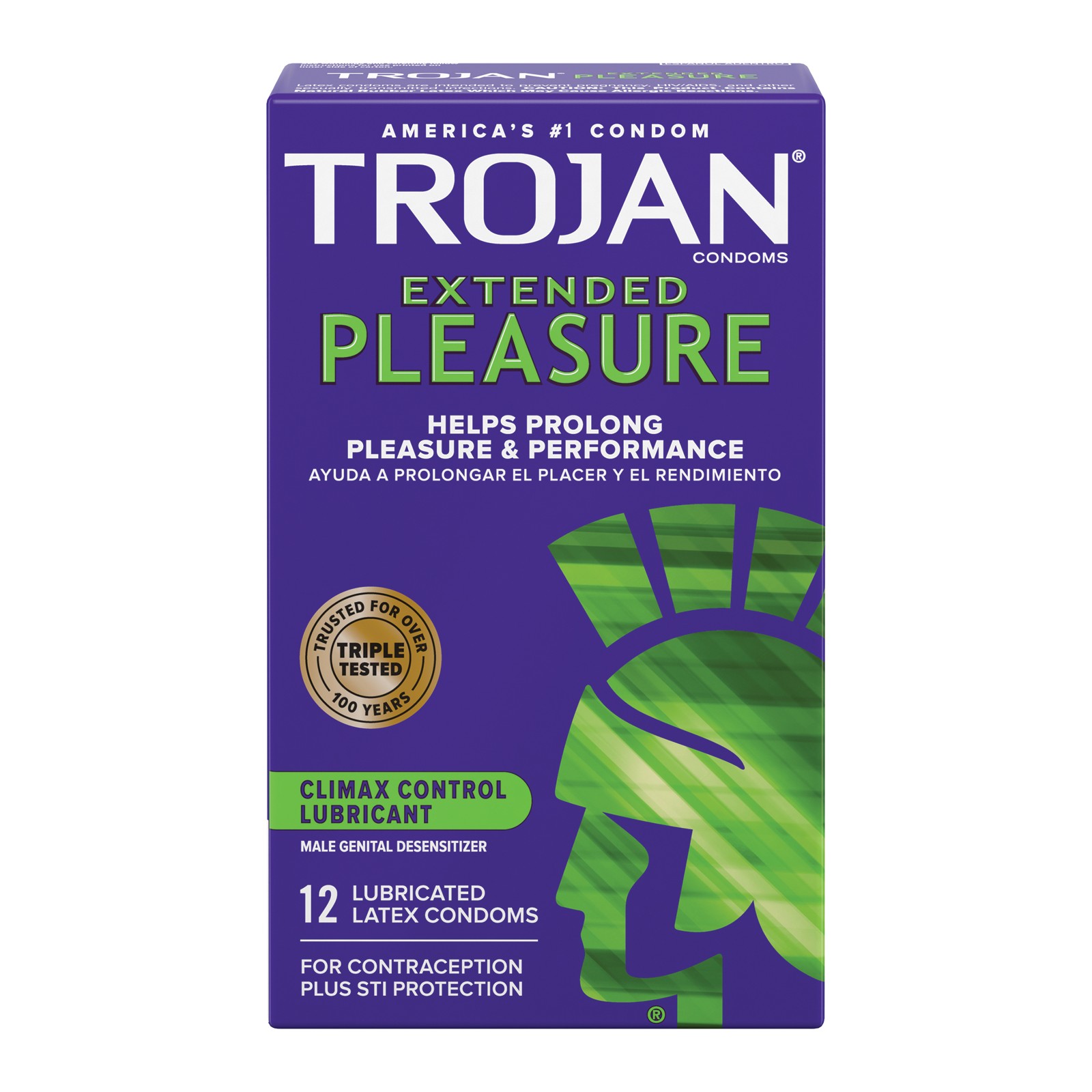 Trojan Extended Pleasure Condoms 12 Pack Trojan Extended Pleasure Condoms 12 Pack
