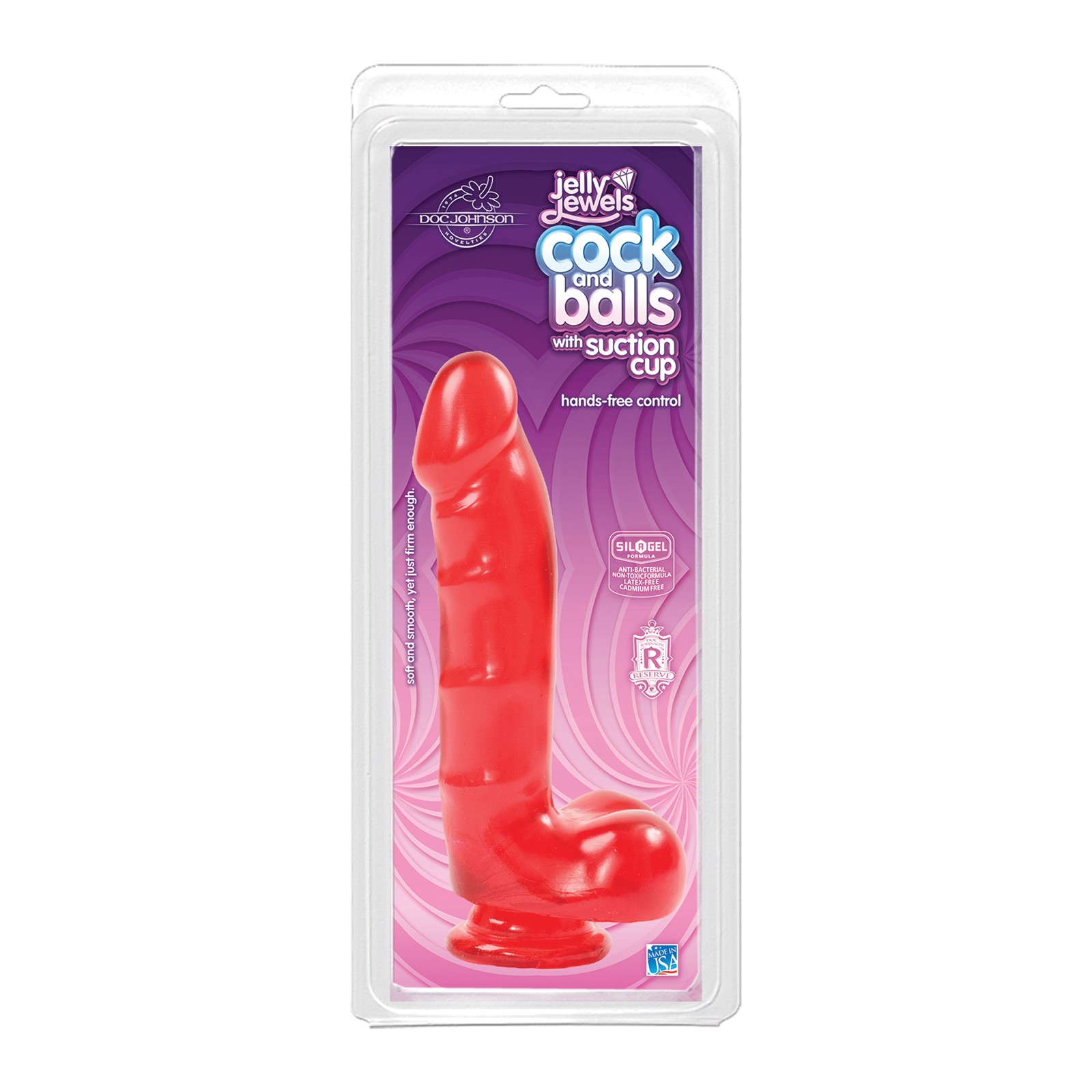 Pene Jelly con Ventosa - Rubí Pene Jelly con Ventosa - Rubí