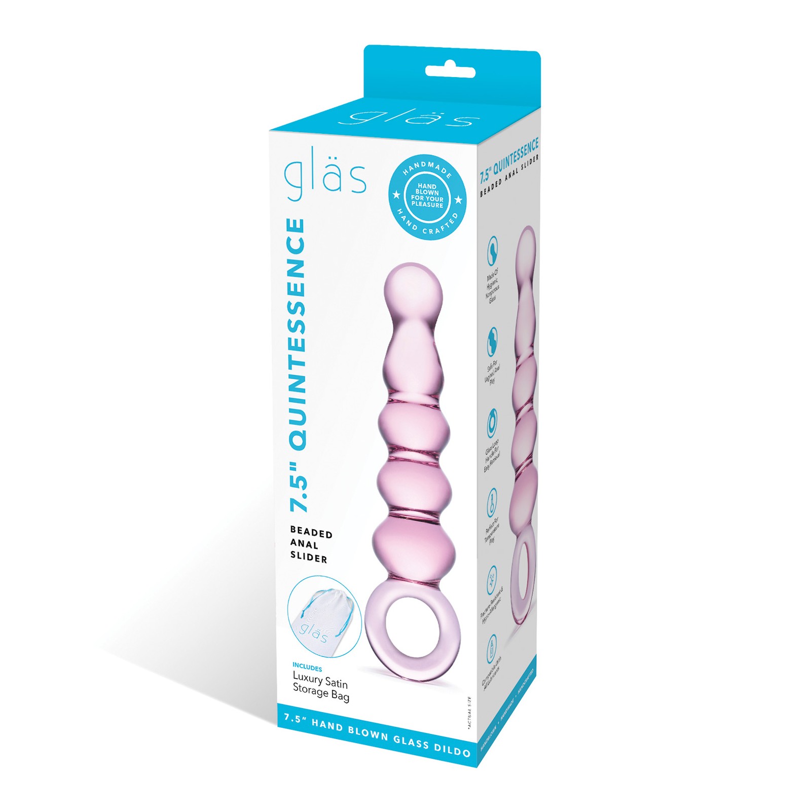 Glas Quintessence Beaded Glass Anal Slider Glas Quintessence Beaded Glass Anal Slider